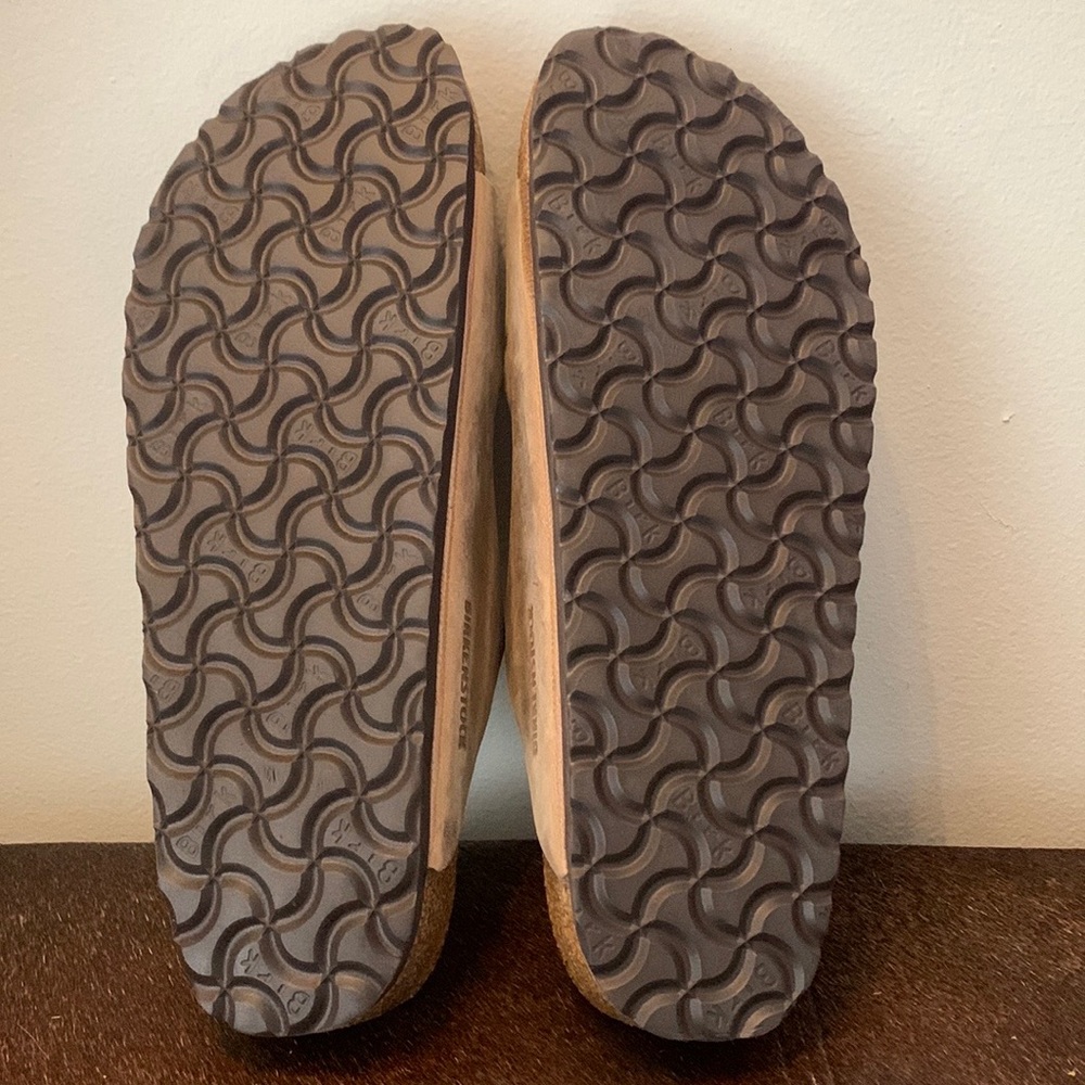 BIRKENSTOCK Near-New Arizona Oiled Leather Tan Sandals Size 41 - Picture 5 of 9
